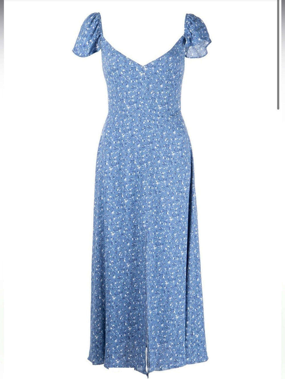 Reformation Baxley Floral Print Midi Dress
